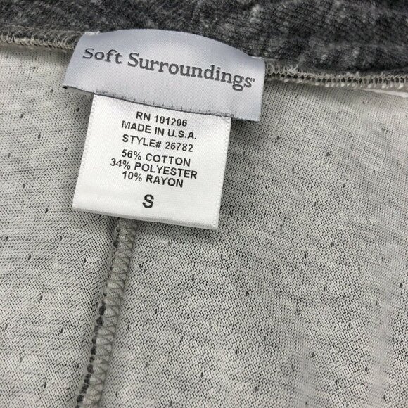Soft Surroundings Sz S Cardigan Gray Assymetrical - Picture 8 of 11